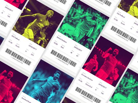 Digital Tickets by Rob James - Dribbble Soccer Tickets, Popular Shots, Football Ticket, Etihad Stadium, Ticket Design, Branding Design Inspiration, Digital Book, Ux Design, Design Style