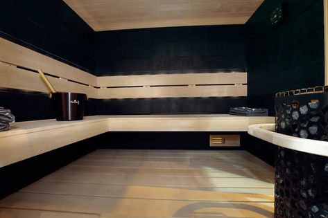 5 Hot Trends for Sauna Black Sauna, Nordic Sauna, Sauna Interior, Modern Saunas, Wood Sauna, Sauna Kits, Electric Sauna Heater, Canadian Hemlock, Indoor Sauna