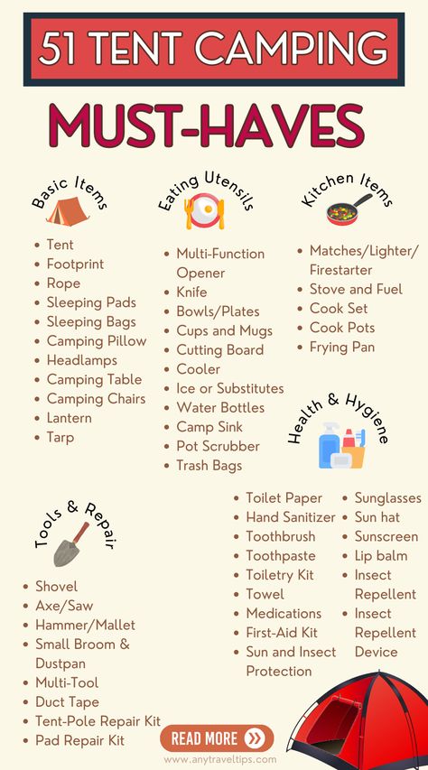 Camping Outdoor Setup, Tent Living Ideas, Camping Must Haves For Kids, Tent Camping Hacks Campsite, Best Camping Hacks, Camp Set Up, Tenting Hacks, Inside Tent Ideas Camping, Camping Accessories Ideas