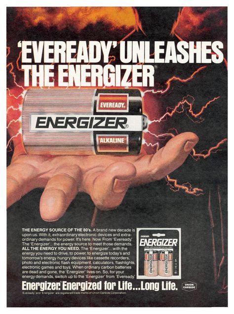 80s Print, Drink Ads, Energizer Battery, Products Ads, Battery Shop, Soda Brands, Ads Creative Advertising Ideas, Cereal Boxes, Advertising Ideas