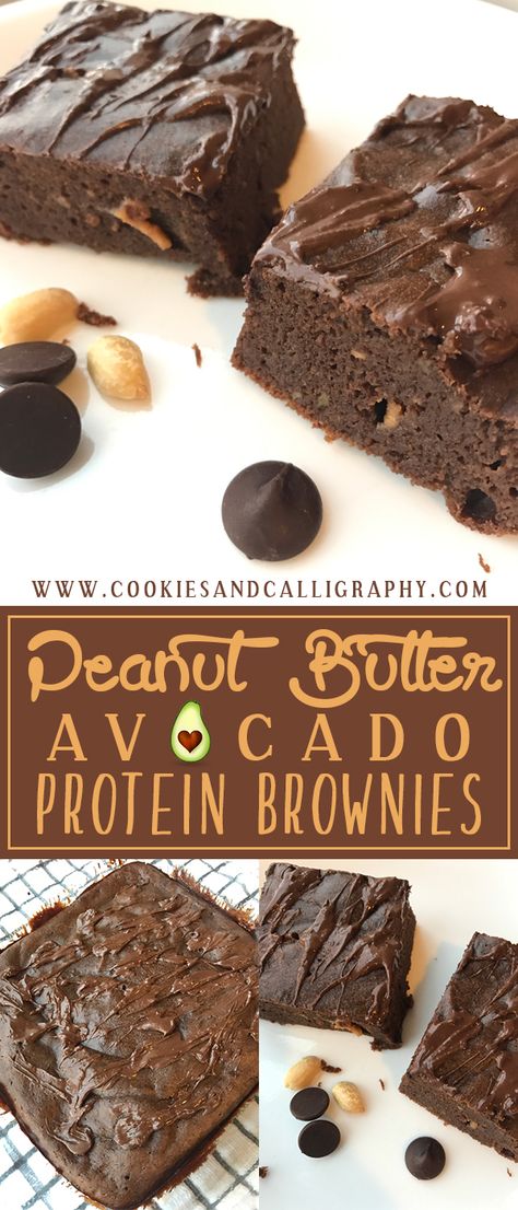 Avocado Protein Brownies, High Protein Avocado Recipes, Hidden Protein, Cleanse Meals, Avocado Protein, Protein Sweets, Cake Batter Protein, Clean Desserts, Paleo Snack