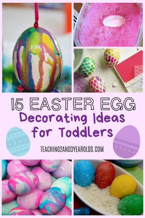 Looking for some fun toddler Easter egg decorating ideas? These alternatives to traditional Easter egg dyeing are perfect for toddlers, while also adding some fun new designs to your decorations. Easter Hunt For Toddlers, Planning Aesthetic, Shaving Cream Easter Eggs, Easter Egg Decorating Ideas, Egg Decorating Ideas, Traditional Easter, Toddler Stuff, Baby Activities, Easter Egg Dye