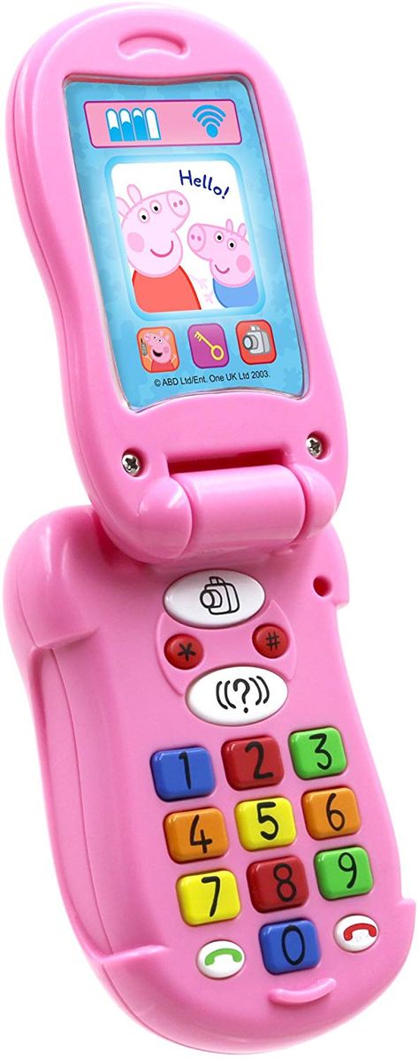 Peppa Pig PP06 Flip and Learn Phone Electronic Toy: Peppa Pig: Amazon.co.uk: Toys & Games Peppa Pig Cartoon, Greta Gris, Flamingle Party, Rebecca Rabbit, Pepper Pig, Disney Surprise, Peppa Pig Toys, Pig Toys, Foam Sofa