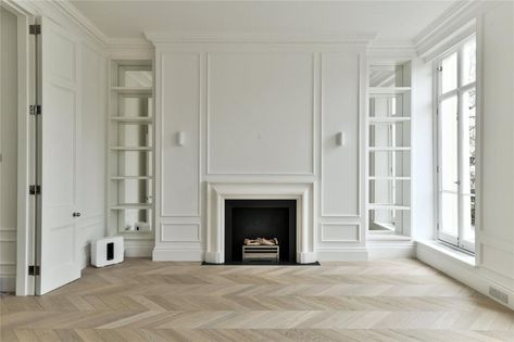 Paris Interior Design Parisian Apartment, Parisian Living Room, Modern Beach Homes, Parisian Interior, London Townhouse, Wainscoting Panels, London Interior, Home Rental, Parisian Apartment