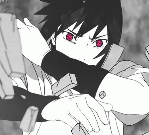 Sasuke GIF - Sasuke - Discover & Share GIFs Sasuke Uchiha, An Anime, Anime Character, Black Hair, Gif, Red, Hair, Anime, Black