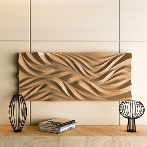 3d model of wall panels, Stl object, CNC Router file, 3D stl model, Сnc furniture, Facade Stl, Cnc wave sculpture. Сnc files for wood Wave Sculpture, Cnc Furniture Plans, Cnc Router Projects, Cnc Wood Carving, Machine 3d, Router Projects, Carved Wood Wall Art, Cnc Furniture, Motif Art Deco