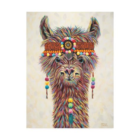 Girls Rooms, Custom Murals, Bachelor Of Fine Arts, Grand Art, Artsy Fartsy, Trademark Fine Art, Wrapped Canvas Art, Llama, Graphic Art Print