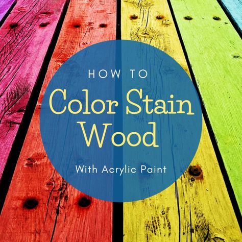 Homemade Wood Stains, Color Washed Wood, Wood Painting Techniques, Diy Wood Stain, Stain Techniques, Stain Wood, Wood Stain Colors, Wooden Projects, Using Acrylic Paint