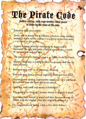 Tony Franks-Buckley's Blog - The Pirate Code of Conduct - December 17, 2012 05:41 Rebecca Jackson, Bartholomew Roberts, Pirate Code, A Pirates Life For Me, Pirate Quotes, Pirates Life For Me, A Pirates Life, Nene Thomas, Pirate History