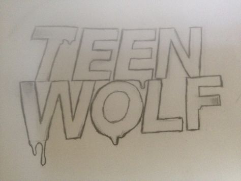 Teen Wolf logo Drawing Teenwolf Drawing, Teen Wolf Drawing, Teen Wolf Logo, Wolf Art Drawing, Teen Wolf Tattoo, Wolf Stencil, Wolf Drawing Easy, Teen Wolf Fan Art, Teen Wolf Art