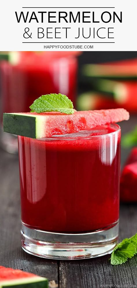 Try watermelon beet juice this summer. It’s refreshing and full of nutrients. Naturally sweet and hydrating this ruby colored homemade juice is perfect for hot summer days. #watermelon #beet #juice #drink Beet Juice Recipe, Watermelon Juice Recipe, Delicious Smoothie Recipes, Healthy Juicer Recipes, Juice Cleanse Recipes, Juice Smoothies Recipes, Homemade Juice, Juicy Juice, Juicer Recipes