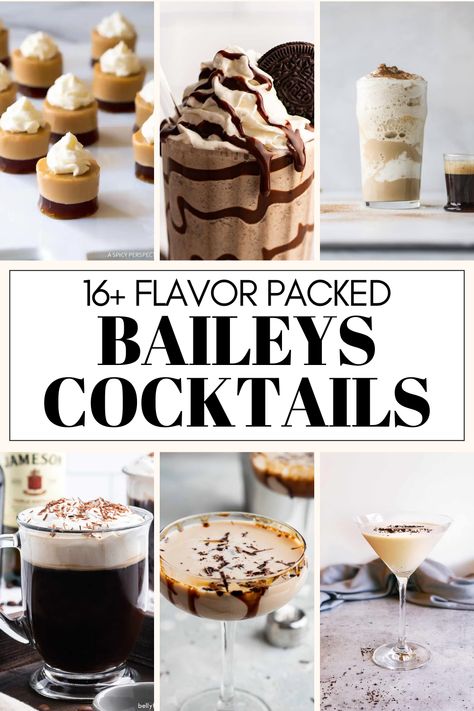 Baileys Irish Cream is a popular liqueur that can be enjoyed on its own or used to create a variety of delicious cocktails. Here are 16+ great Baileys cocktails to try at home! Easy Baileys Drinks, Recipes With Baileys Irish Cream, Irish Cream Recipe Drinks, Drinks With Baileys, Baylies Drinks, Baileys Recipes Drinks Cocktails, Baileys Cocktail, Cocktails With Baileys, Drinks With Baileys And Kahlua