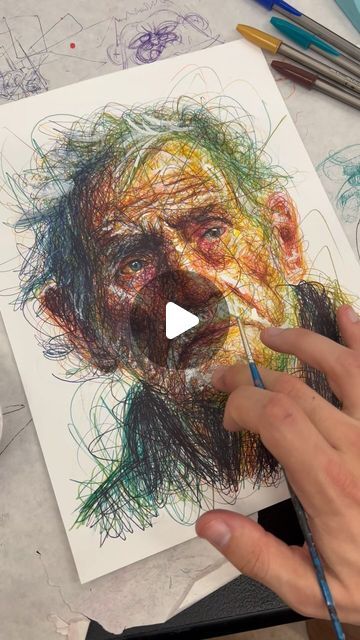 Portret Art, Ballpoint Pen Art, Encaustic Painting, September 16, Artist Life, Art Day, Artist Studio, Love Art, Painting & Drawing