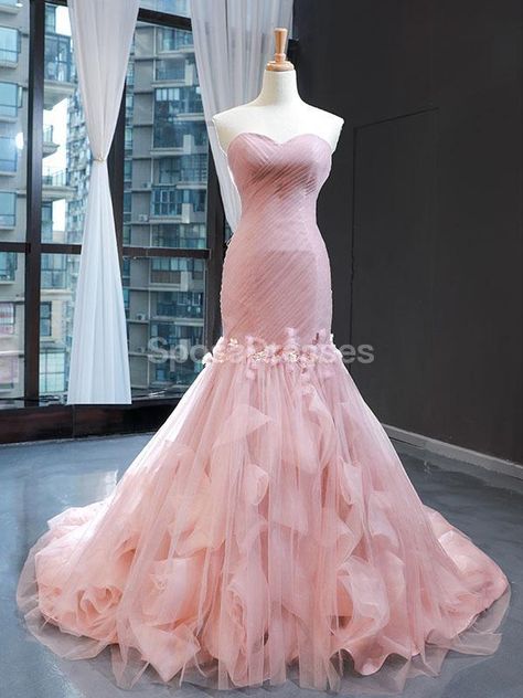 Pink Tulle Prom Dress, Formal Ball Gown, Pink Evening Dress, Pink Wedding Dress, Sweetheart Prom Dress, Prom Dresses Sleeveless, فستان سهرة, Custom Size Dresses, Pink Prom Dresses