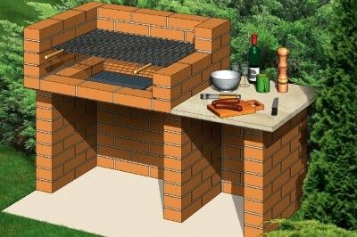 Outdoor Grill Diy, Backyard Grill Ideas, Diy Barbecue, Brick Bbq, Barbecue Design, Outdoor Barbeque, Side Yards, Backyard Grilling, Have Inspiration