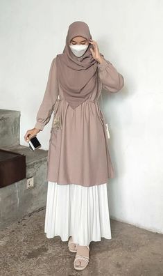 Muslimah Fashion Casual, Fesyen Islam, Outfit Hijab Casual, Moslem Fashion, Outfit Korean Style, Muslim Outfits Casual, Muslim Fashion Hijab Outfits, Hijabi Fashion Casual, Mode Abaya