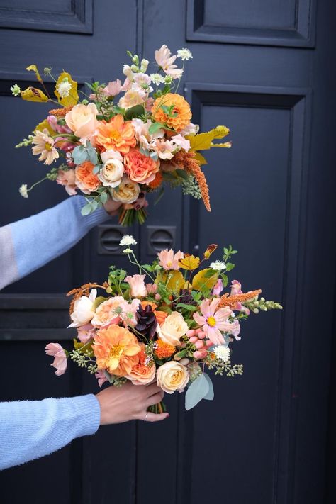 Autumn Wedding Flowers, Mixed Bouquet, Bright Autumn, Autumn Bouquet, Autumnal Colours, Bright Wedding, Fall Wedding Flowers, Autumn Wedding, Bridal Bouquets