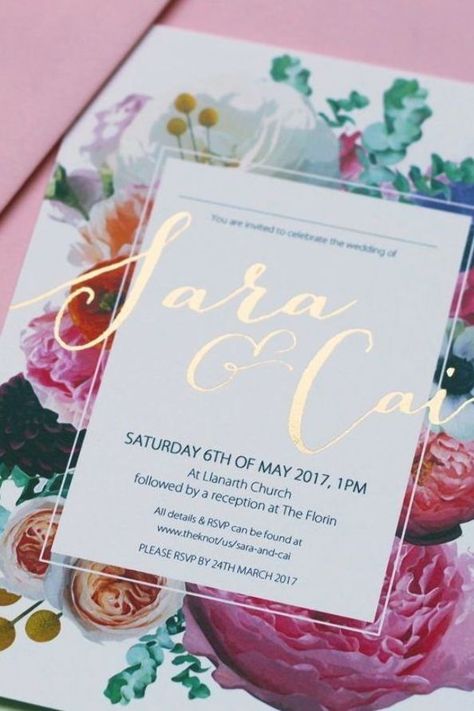 Spring Wedding Ideas - Floral Wedding Invitations | Beautiful blooms on your wedding invitations are perfect for Spring. Click for more ideas. Wedding Ideas Invitations, Wedding Ideas Spring, Wedding Stationery Ideas, Spring Wedding Ideas, Stationery Ideas, Spring Wedding Invitations, Foil Invitations, Flower Invitation, Invitation Inspiration