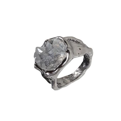 PRICES MAY VARY. Design:The natural raw stone crystal ring is completely used natural and cut by machine,the shape are in the same.the stone crystal is setting in the high polishing metal alloy,it is comfortable to wear. The width of the ring face:1.3*1.5 cm/0.47*0.59 inch. Weight:6.5g/piece(Approx.) Occasion:the ring is suitable for women girls,men and boys.the unique raw stone ring is it also perfect jewelry for any dress up and any occassions,it will bring a different style and looking for yo The Ring Face, Silver Clay, Raw Stone Ring, Quartz Jewelry, Men Ring, Stone Crystal, Crystal Ring, Raw Stone, Crystal Rings