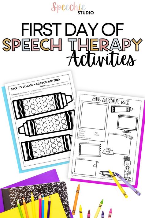 Speech Therapy First Day Activity, Slp Get To Know You Activities, First Speech Therapy Session Activities, Get To Know You Speech Therapy Games, Get To Know You Speech Therapy, First Day Speech Therapy Activities, 3rd Grade Speech Therapy, Speech Therapy Get To Know You Activity, All About Me Speech Therapy Activities