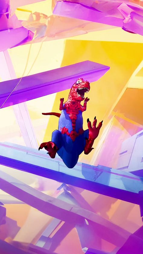 Spider-Rex - Spider-Man: Across the Spider-Verse Spider Man Across The Spider Verse Comic Art, Spider Rex Across The Spiderverse, Spider Man Across The Spider Verse Wallpaper, Spiderman Across The Spider Verse, Spider Mans, Heart Spider, Wallpaper Spiderman, Ben Reilly, Spider Man Across The Spider Verse