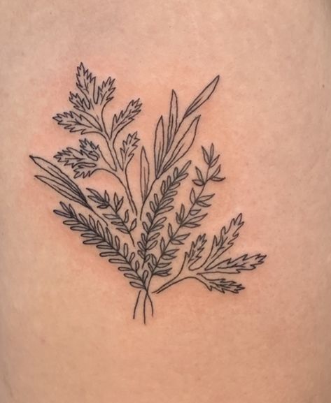 Parsley Sage Rosemary And Thyme Tattoo, Rosemary Tattoo, Parsley Sage Rosemary And Thyme, Herb Tattoo, Rosemary And Thyme, Thyme, Parsley, Rosemary, Tattoo Ideas