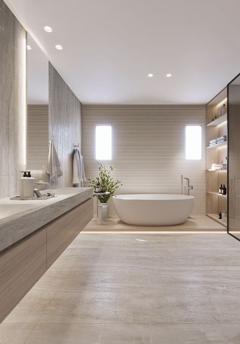 Master Bathrooms Luxury, Modern Master Bathrooms, Country Bathroom Designs, Luxury Bathroom Tiles, Minimalist Bathroom Design, Baths Interior, Large Bathroom, Contemporary Bathroom Designs, Washroom Design