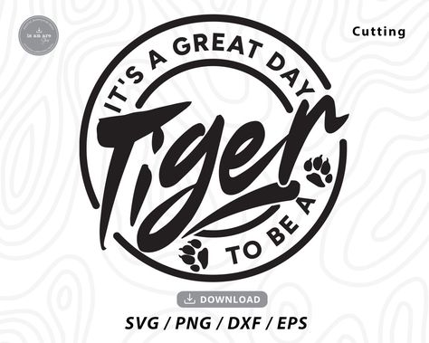 Tigers Football Svg, School Team Shirts, Tiger Sticker, Cheerleader Svg, School Shirt Designs, School Spirit Wear, Cricut Explore Projects, Pom Pom Girl, Tiger Shirt