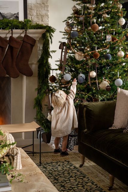 Studio McGee on Instagram: "Contrary to popular belief, I don't actually put up our holiday decorations in August. 😂 Do you follow the same formula for decorating your tree each time or mix it up every year!?" Christmas Studio Mcgee, Mcgee And Co Holiday, Studio Mcgee Christmas Tree, Mcgee Christmas, Studio Mcgee Christmas, Holiday Shoot, Mcgee And Co, Studio Mcgee, Deck The Halls