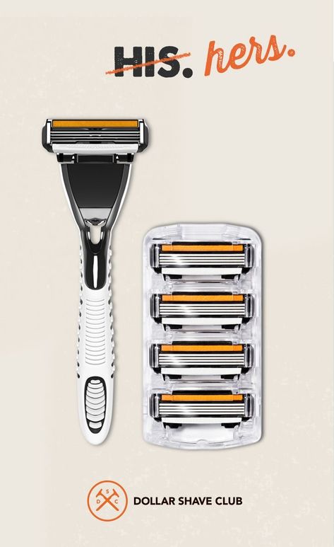 Dollar Shave Club... For women too! Try it out for $5 the first month and then cancel with I hassle if you don’t like it.  http://shaved.by/iXYdw Strip Hair, Shaved Hair Women, Hair Removal Diy, Meaningful Gifts For Her, Half Shaved Hair, Dollar Shave Club, Vintage Shaving, Hair Removal For Men, Beauty Samples