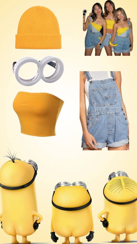 Minions Costume Minion, Minion Outfit, Halloween Costume Ideas, Costume Ideas, Minion, Halloween Costume, Halloween Costumes, Halloween, Minions