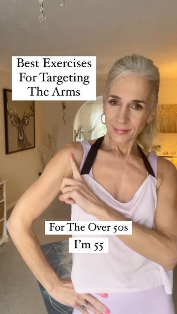 Lean Arms, Tone Arms, 60 Year Old Woman, Home Exercises, At Home Workout, Midlife Women, Toned Arms, Weights For Women, Home Workouts