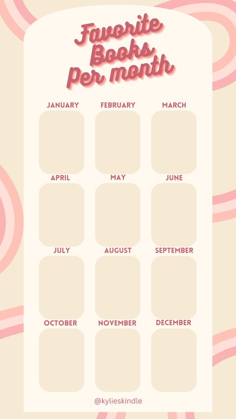 Monthly Favorites Template, Top Books Of 2023 Template, 2024 Favorite Books Template, Favorite Books Of 2023 Template, Book Month Template, Favorite Book Of The Month Template, Monthly Book Tracker Template, May Book Template, Favorite Books Template