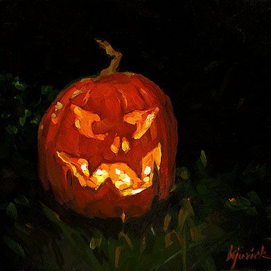 Jackolantern Paintings, Jack O Lantern Painting, Pumpkin Paintings, Assignment Ideas, Festival Paint, Book Drawings, Lantern Painting, Watch Art, Halloween Fruit