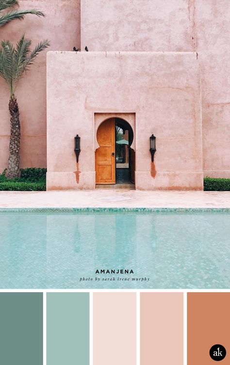 a blush and green Morrocan-inspired color palette // blush pink, palm green // photo by Sarah Irene Murphy Creative Brands, Palm Green, Color Schemes Colour Palettes, Color Palette Design, Colour Board, Decor Minimalist, Creative People, Corporate Design, Colour Schemes