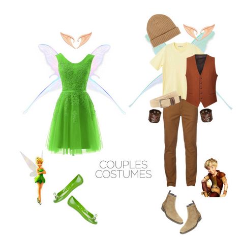 Tinker Bell And Terence Costume, Tinkerbell And Terence Costume, Disneybound Couples, Tinkerbell And Terence, Peter Pan Halloween Costumes, Tinkerbell Halloween, Peter Pan Costumes, Book 2023, Tinkerbell Costume