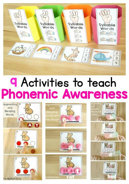 Emergent Literacy, Phonological Awareness Activities, Learning Phonics, Phonemic Awareness Activities, Preschool Literacy, Activities For Children, Phonics Kindergarten, Phonological Awareness, Teaching Phonics