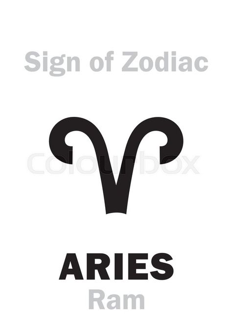 Stock vector of 'Astrology Alphabet: Sign of Zodiac ARIES (The Ram). Hieroglyphics character sign (single symbol).' Aries Ram, Aries Zodiac, Astrology Signs, Ram, Zodiac Signs, Astrology, Alphabet, Tech Company Logos, Signs