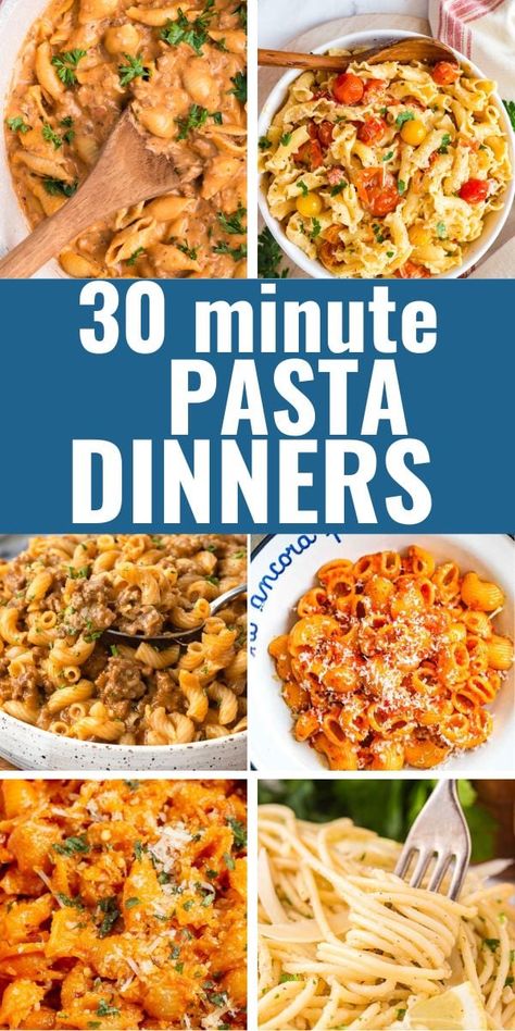 Easy Pasta Meals For Two, Dinner Noodle Recipes, Room Temperature Pasta Dishes, Hot Pasta Dishes Easy Dinners, Quick Pasta Meals For Dinner, Quick Pasta Dinner Ideas, Easy Weeknight Dinners Pasta, Quick 30 Minute Dinner Ideas, Fast Easy Pasta Recipes