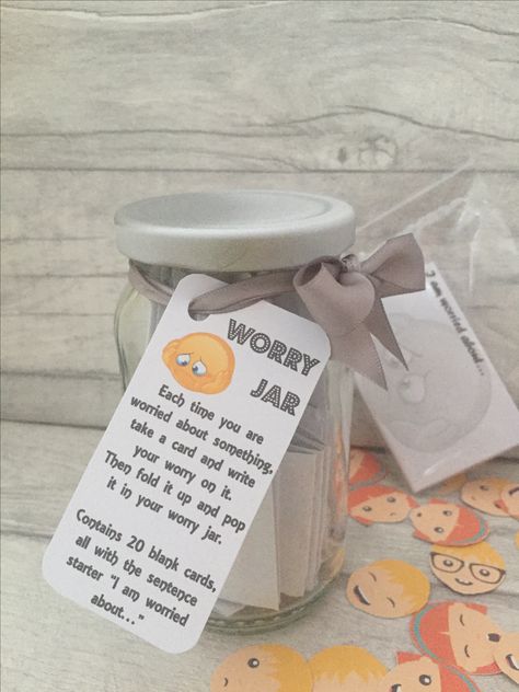 Worry Jar, Quote Jar, Memory Jars, Happy Jar, I Am Worried, Sentence Starters, Activities For Boys, Worry Dolls, Budget Envelopes