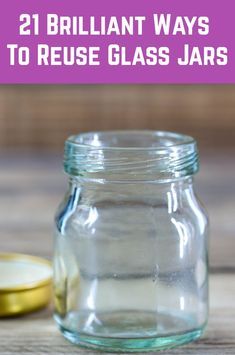 Glass Jar Ideas Upcycling, Ways To Use Glass Jars, How To Reuse Glass Jars, Repurposing Glass Bottles, Reusing Jars Ideas, Small Jar Ideas, Recycle Glass Jars Ideas, Repurpose Small Glass Jars, Uses For Small Glass Jars