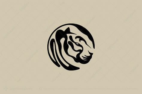 Big Cat Aesthetic, Lynx Logo Design, Tiger Icon, Black Tiger Logo, Tiger Logo Design, Logo Design Japanese, Tiger Symbol, Tiger Logo Graphics, Tiger Logos Ideas