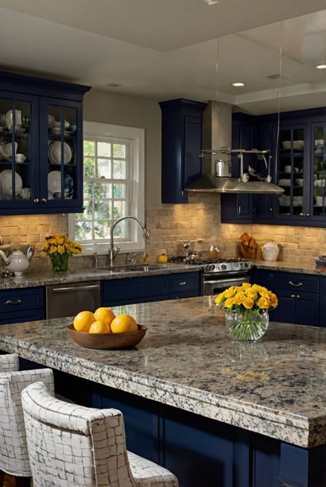 kitchen paint colors, granite countertops, kitchen design, interior design Light Colored Granite, Dark Granite Countertops, Coastal Chic Living Room, Tan Kitchen, Brown Granite Countertops, Dark Countertops, Black Granite Countertops, Choosing Paint Colours, Brown Granite