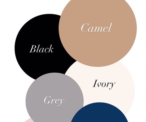 Fall Capsule Wardrobe Colour Palette - Fall Fashion Black Navy Grey Capsule Wardrobe, Black And Tan Capsule Wardrobe, Monochromatic Neutral Outfit, Fall Outfit Color Palette, Brown Color Palette Outfit, Winter Color Palette Outfits, Minimalism Wardrobe, Black Capsule Wardrobe, Colours That Go With Grey