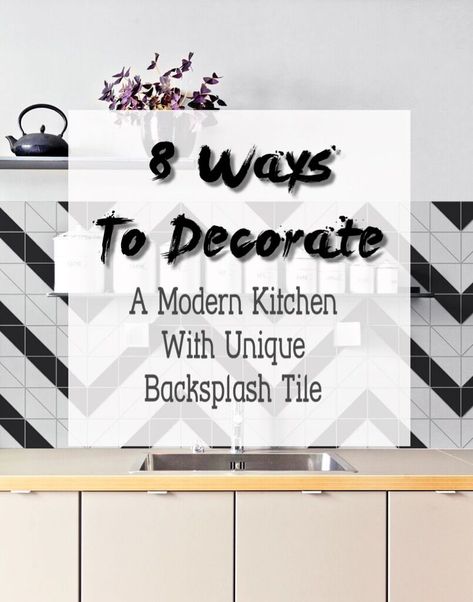 How to decorate a modern kitchen with unique backsplash tiles? There are 8 nice ways to inspire you! #decoration #kitchen #kitchendesign #backsplash #backsplashtile #renovation #homedecor #homeimprovement #inspire_me_home_decor #designinspiration Triangle Tiles, Unique Backsplash, Backsplash Tiles, Bathroom Walls, Decoration Kitchen, Inspire Me Home Decor, How To Decorate, Architect Design, Tile Backsplash