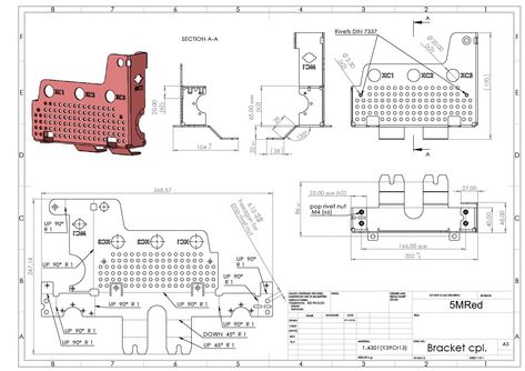 I will design sheet metal production drawing, dxf and 3d model Sheet Metal Design, Sheet Metal Drawing, Metal Drawing, Design Sheet, Design Drawings, Draw On Photos, Sheet Metal, Metal Design, Designs To Draw