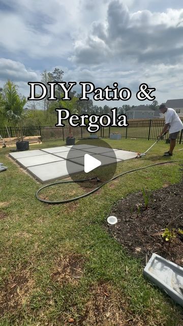 Tenesia & Terence | NC on Instagram: "🚧DIY Patio & Pergola- Part 4🚧 we decided to put black mulch down as a base and then added black pebbles to the interior spaces. We are still undecided on adding rock to the perimeter. I think it looks good as is. What do y’all think? In part 5, the pergola is going up and then we will pretty much be finished 😬    #diyproject #diyhomeprojects #backyarddesign #diyideas #homeimprovement #concretedesign #diycouple #backyard #patiodesign" Pebble Patio, Pebble Landscaping, Backyard Resort, Mulch Landscaping, Patio Pergola, Patio Garden Design, Backyard Pergola, Modern Backyard, Decks Backyard