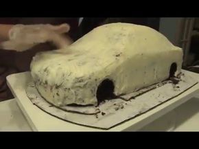 Jaguar S-Type Cake by Nibbles Cakes - YouTube Car Shaped Cake, Ferrari Cake, Cars Cake Design, Car Cake Tutorial, Cake Car, Transformers Cake, Fondant Cake Tutorial, Car Cakes, Bike Cakes