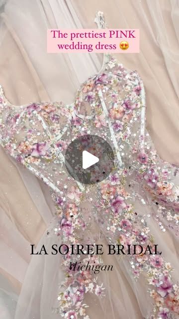 La Soiree Bridal Boutique on Instagram: "Ummmm is this the PRETTIEST pink wedding dress you have ever seen?! 😍😍😍😍

Available at @lasoireebridal in Kalamazoo, Michigan

#lasoireebridal #pink #pinkweddingdress #blushweddingdress #prettyinpink #pinkwedding #elegantweddingdress #michiganbridalshop #kalamazoobridalshop #grandrapidswedding #detroitwedding #indianawedding #ohiowedding #chicagowedding #engaged #princessbride #bridetobe" Kalamazoo Michigan, Grand Rapids Wedding, Blush Wedding Dress, Pink Wedding Dress, Indiana Wedding, Detroit Wedding, Princess Bride, Ohio Wedding, Elegant Wedding Dress