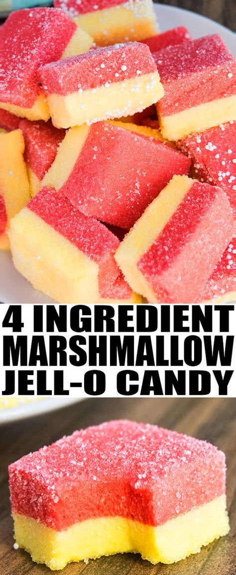 Easy JELLO MARSHMALLOW candy recipe or JELLO pinwheels, made in 1 hour with 4 basic ingredients. This is a simple no bake dessert or snack for kids parties or Christmas holidays. {Ad} From cakewhiz.com #candy #marshmallows #recipes #dessert #nobake Jello Pinwheels, Chanterelle Recipes, Marshmallow Desserts, Marshmallow Candy, Snack For Kids, Jello Desserts, Candy Recipe, Kid Desserts, Recipes With Marshmallows